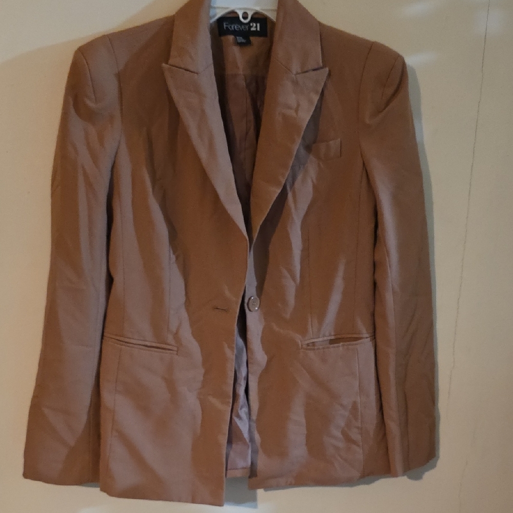 Forever 21 Women's Light Brown Blazer